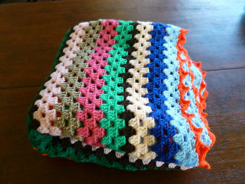 Knee Rug, Crocheted, Brand New, 125 X 125cm