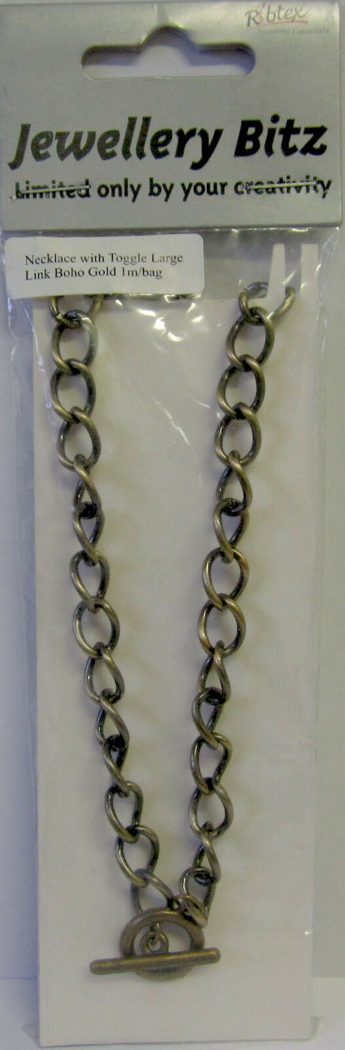 Antique Bronze Plated Oval Link Chain Necklace 10 x 6mm, 1 metre chunky
