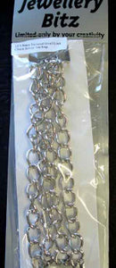 Antique Silver Twisted Oval Link Chain, 12 x8mm 1 metre