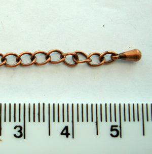 Extension chain 6cm Copper Plate 5 pcs