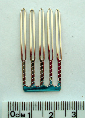 Hair Comb nickel plate 1.5cm x 3.5cm, 5pcs