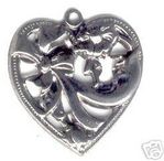 FLORAL DESIGN GUNMETAL BLACK PENDANT