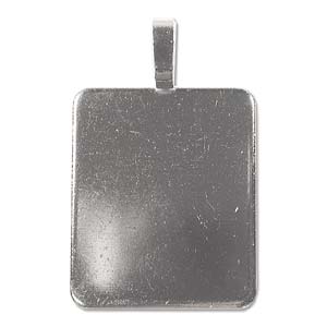 Stainless Steel Bail Plate, 30x35mm, large - 1pc - AANRAKU
