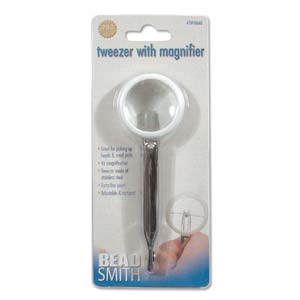 The Beadsmith Tweezer with Magnifier