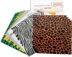 Paper - Fold 'Ems Origami Paper 5.875" 24/Pkg - Animal design