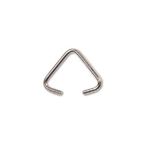 Silver Plate Triangle Bails, 10 x 6mm, 144 pcs