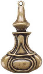 Madame Delphine's Bottle-Oxidized Brass, 45 x 28mm 1/Pkg