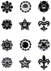 Say It In Crystals Adhesive Embellishments 4"X5" Sheet 12/Pk