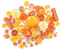Dress It Up Beads Variety Pack 28 Grams/Pkg - Sunset