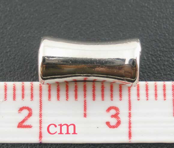 Antique Silver Acrylic CCB Bone Spacer Beads 11x5mm, 300pcs - feels like metal