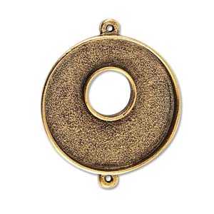 Antique Gold, Grande Toggle Circle Bezel, 1pc by Patera, Nunn Design