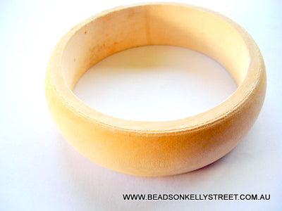 Wooden Raw, Bangle, 76 x 26mm, 1pc  ** FAULTY **