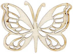 Wooden Flourishes, Butterfly, 1pcs