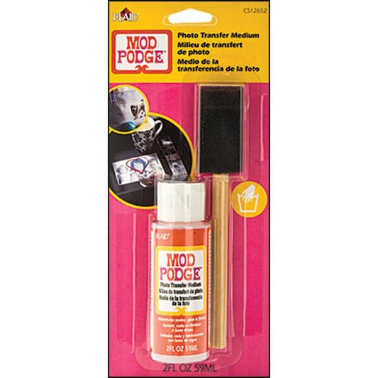 Photo Transfer Medium With Foam Brush, 2 ounces (59ml) - Mod Podge