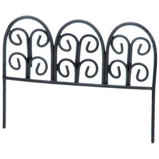 Metal Rustic Fence With Pick - Fairy Garden Ornament