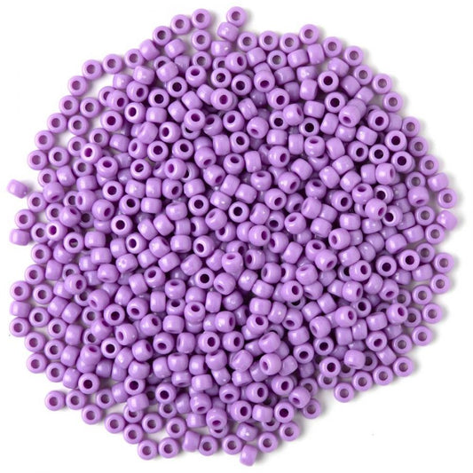 Pony Beads Purple - opaque, 9x6mm, 1000pcs