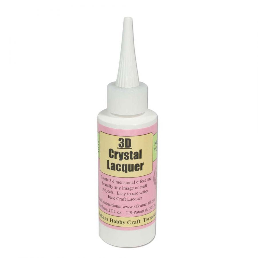 Clear Crystal Lacquer 2 oz bottle 3D