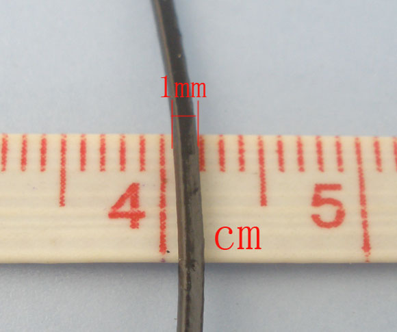 Leather Brown/Coffee round, 1mm, 10 metres