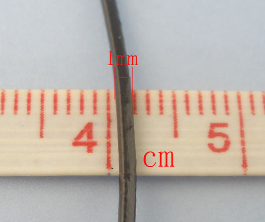 Leather Brown/Coffee round, 1mm, 10 metres