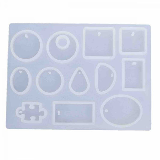 Resin Jewellery Mould, Mixed Shapes, 1 pc - Style 3