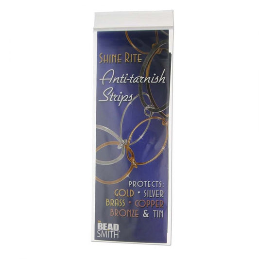 Shine Rite Anti Tarnish Paper Strips,  2 x 7inches, 8 pcs Beadsmith