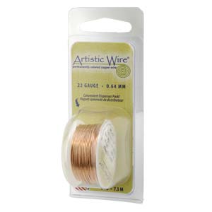 Artistic Wire Bare Copper 18 gauge 4 yards