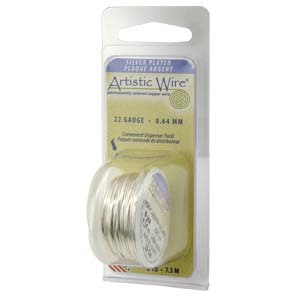 Artistic Wire Non Tarnish Silver, 18gauge 4yards