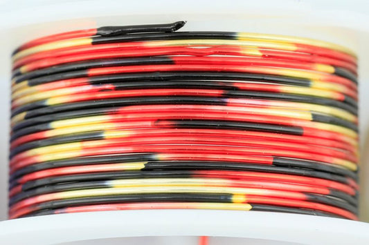 Artistic Wire 18 Gauge Multi Colour - Red, Gold, Black, 2 yards
