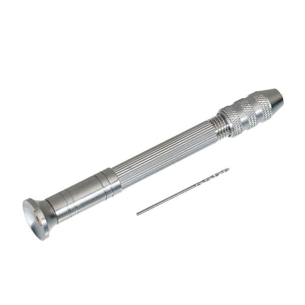 Resin Jewellery Tools Hand Drill With Bit 91mm x14mm(3 5/8" x 4/8") 34mm x1mm, 1 Set