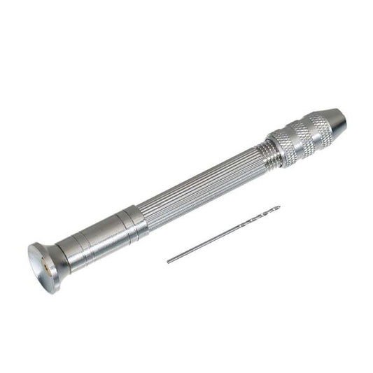 Resin Jewellery Tools Hand Drill With Bit 91mm x14mm(3 5/8" x 4/8") 34mm x1mm, 1 Set
