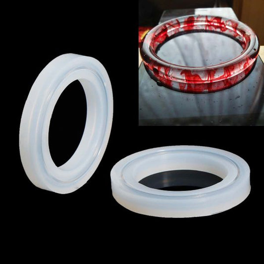 Resin Jewellery Mold Bracelet White 84mm Dia., 1 Piece
