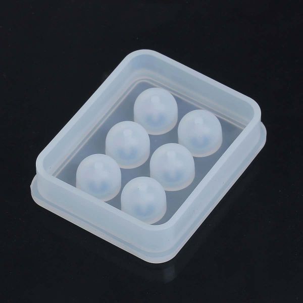 Resin Jewellery Mold for Making Round 15mm Beads - makes 6 beads