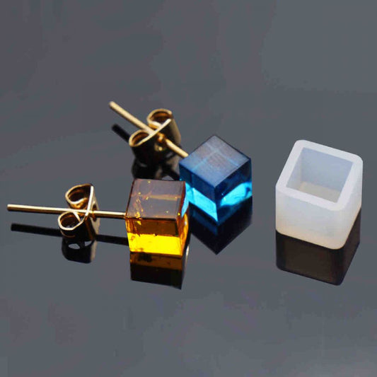 Resin Jewellery Mould, Cube, 7mm x 7mm, 5 pcs
