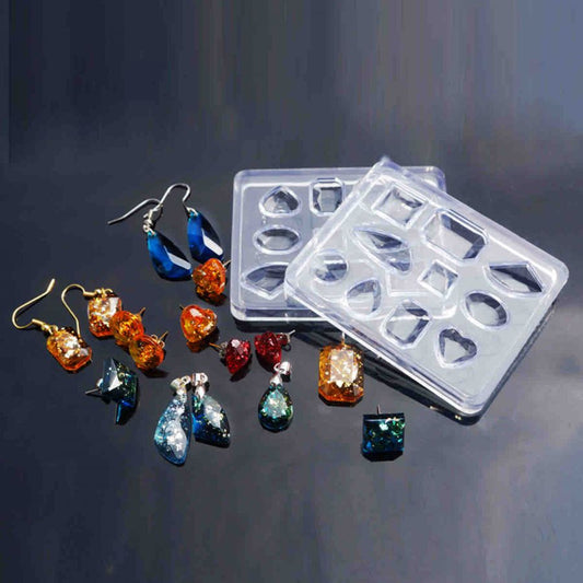 Resin Jewellery Mould, MIxed Shapes, 1pcs - Style 1