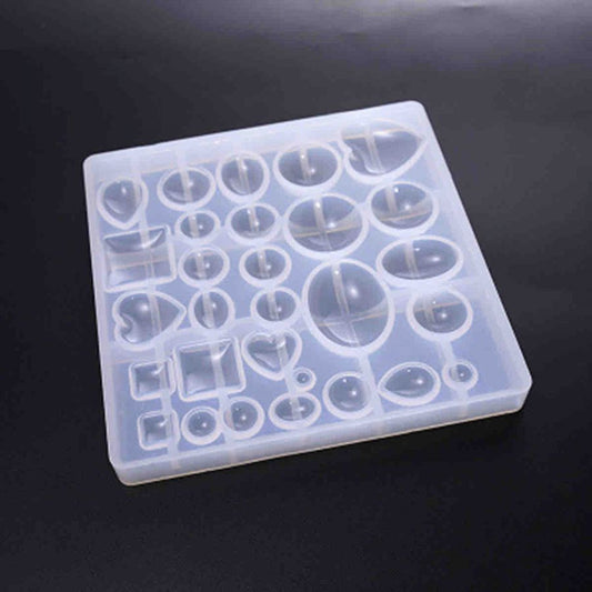 Resin Jewellery Mould, MIxed Shapes, 1pcs - Style 2