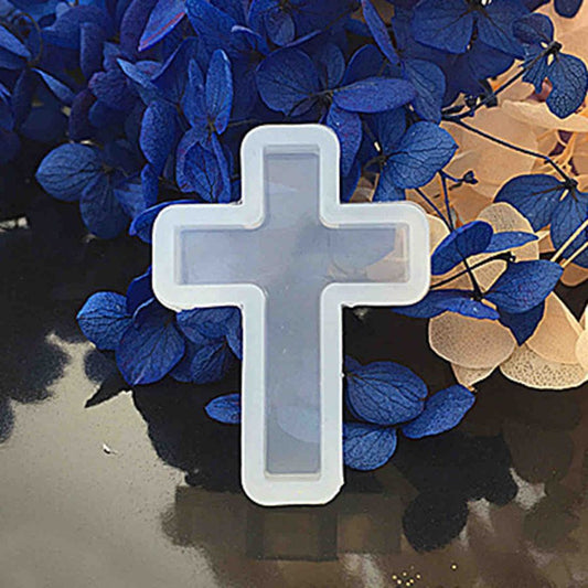Resin Jewellery Mould, Cross, 38mm x 28mm, 1pcs