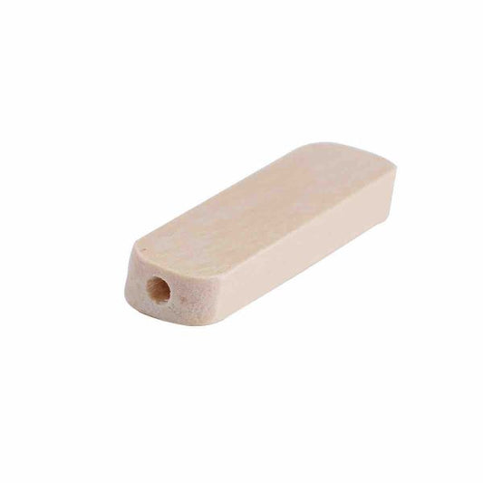 Wooden Beads Rectangle, 30mm x 9mm, 50pcs