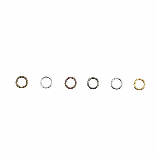 Jump Ring Kits, Mixed Opened 6mm, (1800pcs) comes with container