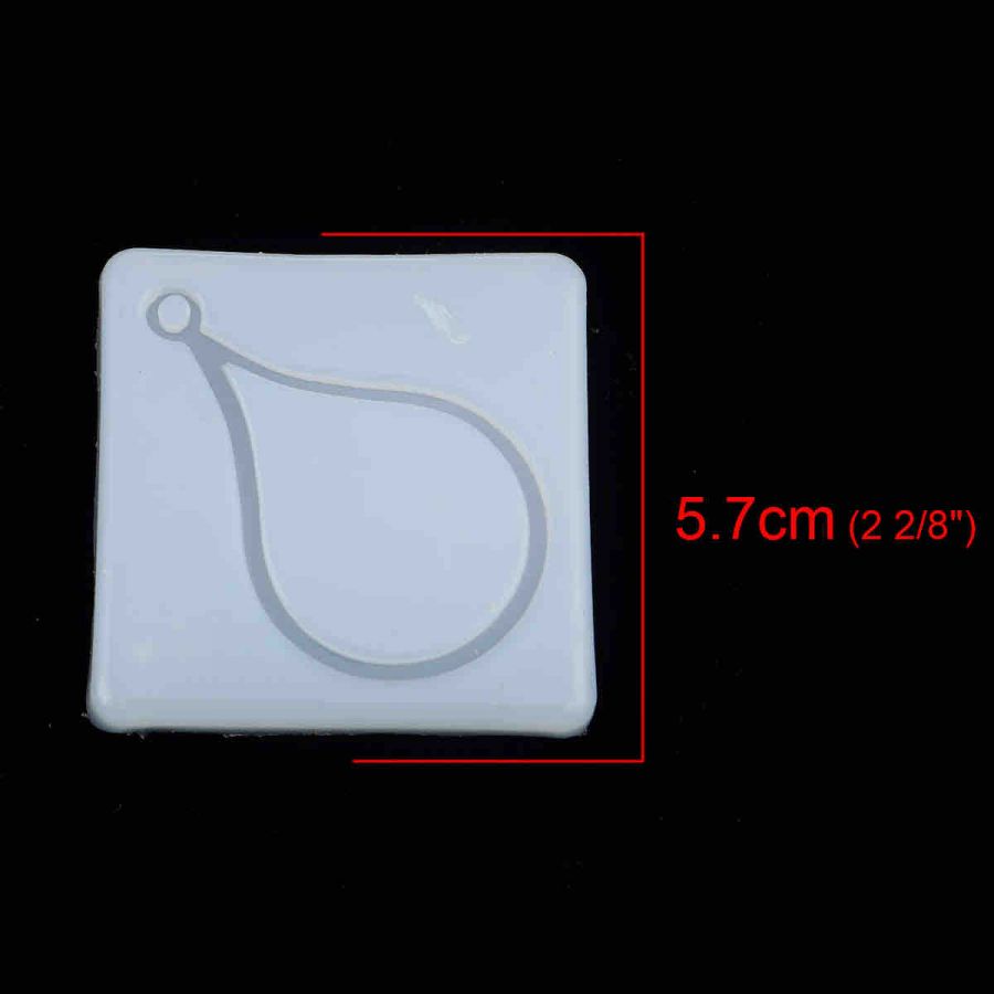 Resin Jewellery Mould, Drop, tray messures 57mm, 1pc