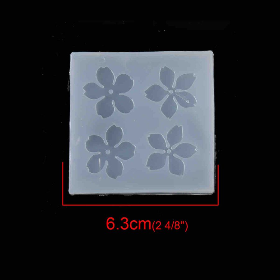 Resin Jewellery Mould, Flower Sakura, 23mm, 1pc - Style 2