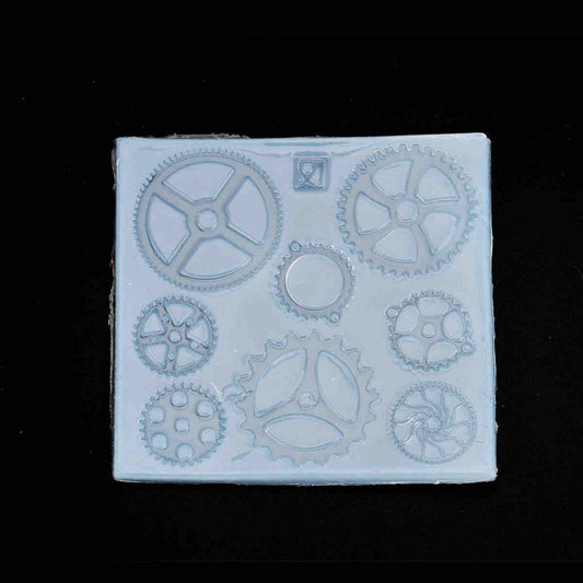 Resin Jewellery Mould, Mixed Gears, 1pc
