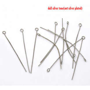 Eye Pins, Antique Silver, - Economy Range