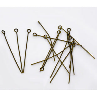 Eye Pins, Antique Bronze Plated, - Economy Range
