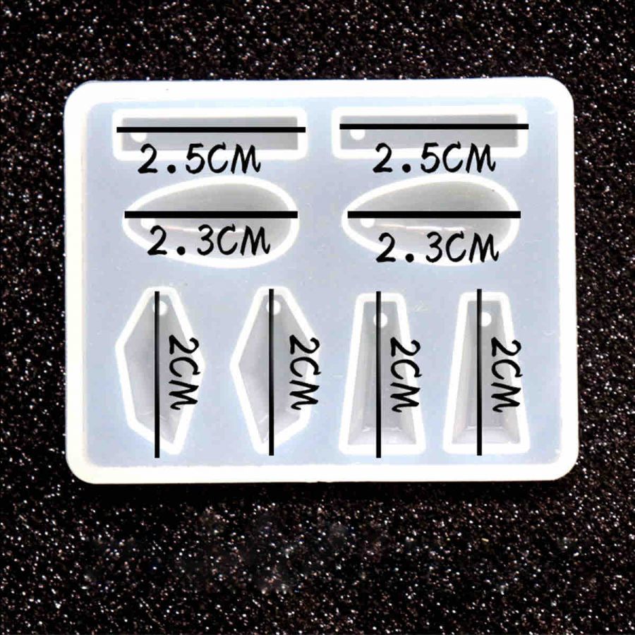 Resin Jewellery Mould, Mixed Shapes, 1pc  Style 5
