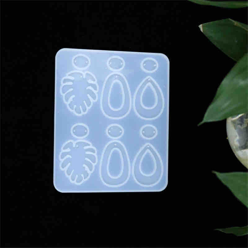 Resin Jewellery Mould, Mixed Shapes Earrings, 1pc - Style 2