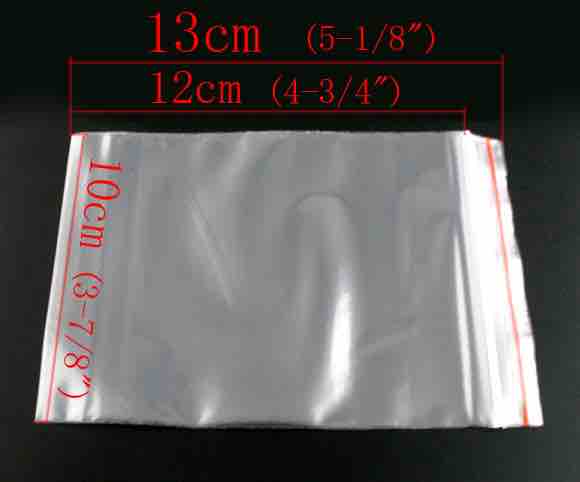 Zip Lock Plastic Bags 13 x 10cm, 100pcs