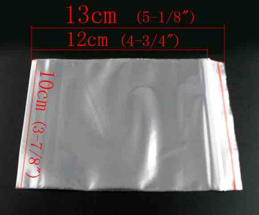 Zip Lock Plastic Bags 13 x 10cm, 100pcs
