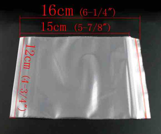 Zip Lock Plastic Bags 16 x 12cm, 100pcs