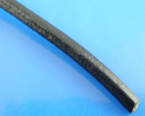 Leather Black round cord, 2.mm, 10 metres