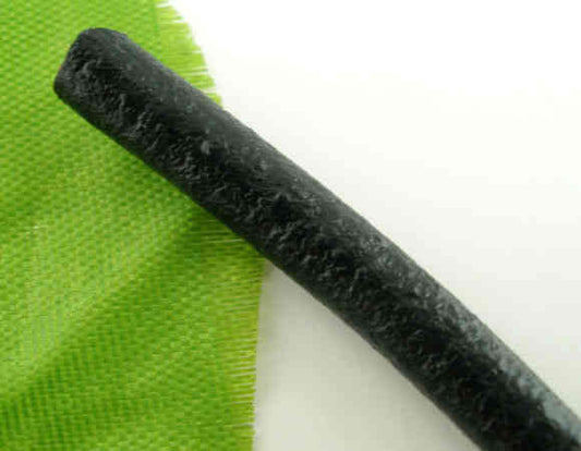 Leather Black round cord, 5mm, 5 metres - Real Leather
